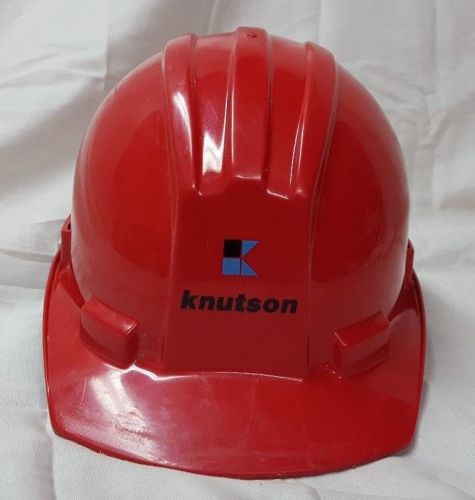 BULLARD MODEL 5100 RED HARD HAT WITH ADJUSTABLE STRAP NICE CONDITION !!!
