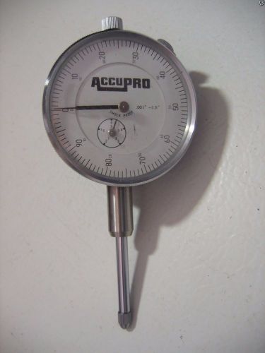 ACCUPRO DIAL TEST INDICATOR .001 - 1.0&#034; 2 Inch Face