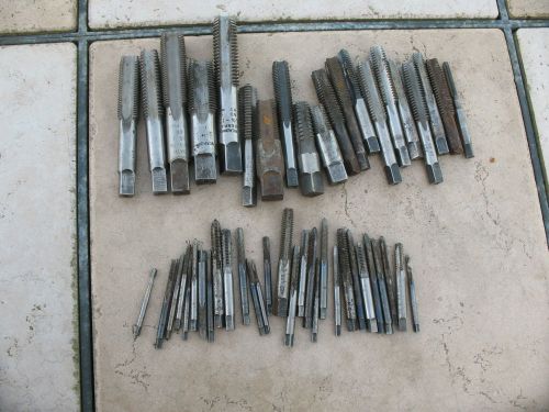 VINTAGE LOT OF 49 SAE MACHINIST TAPS THREADWELL GREENFIELD, P&amp;W CO, G. L. CO