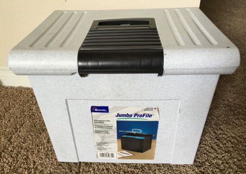 Newell Office Products Jumbo ProFile File Storage Box Letter Plastic - Granite