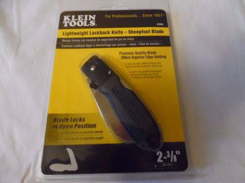 Klein Tools Lightweight Lockback Knife-2 3/8&#034; Sheepfoot Blade 44004