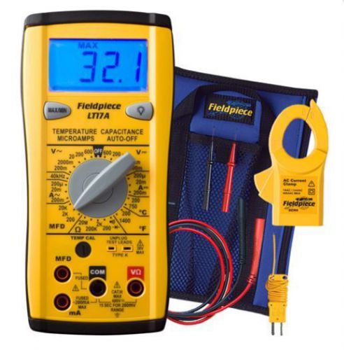 New fieldpiece classic style digital multimeter w/temperature hvac/r ac tools for sale