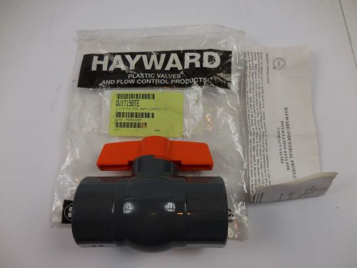 Hayward QV1T150TE 1 1/2&#034; PVC TFE Ball Valve Threaded Viton New in Bag