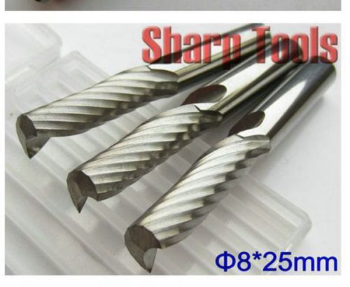 5pcs 8*25mm single custom carbide one flute cnc milling tools router bits for sale