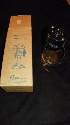 Vintage Little Giant LGV-150 Pump Sump? 115 volts G.P.H. 150