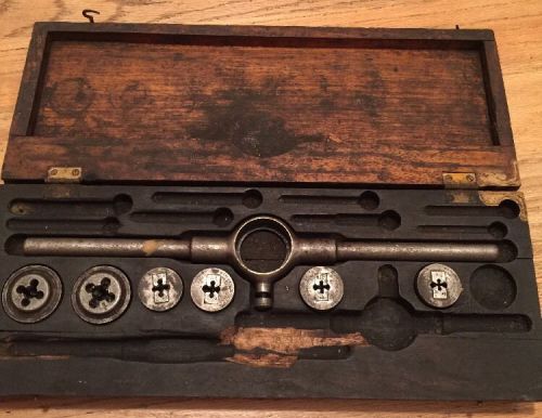 Antique wells brothers &amp; co. little giant tap &amp; die set incomplete partial 1885 for sale