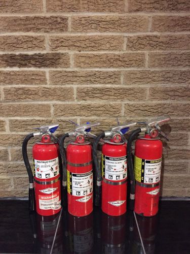 FIRE EXTINGUISHER 5LBS 5# ABC NEW CERT TAG LOT OF 4 (SCRATCH/DIRTY)