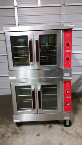 Vulcan double stack convection ovens vc4ed-10 480v removed working for sale