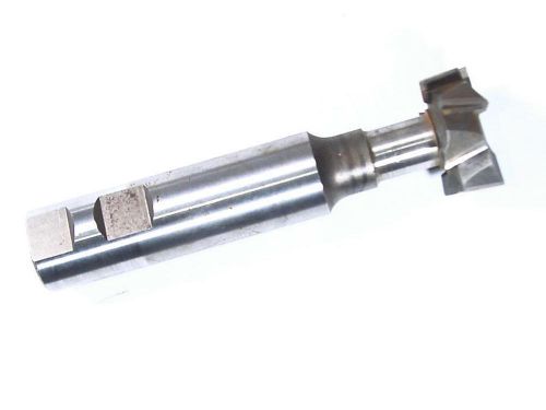 5/8 T Slot Milling Cutter Staggered Tooth 1-1/2 X 5/8 1&#034; Shank HSS Woodruff