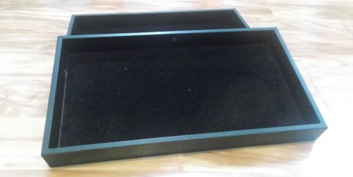 Black Jewelry Display Trays - Set of Two in EUC - Great for Craft Fairs/Events!!