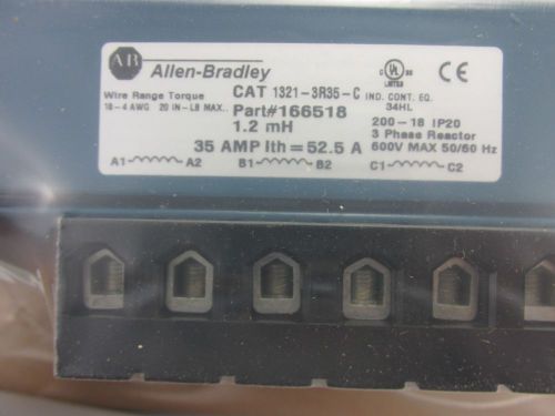 Allen-Bradley 1321-3R35-C 3 Phase Line Reactor (166518)