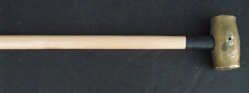 12 Lb. NON-SPARKING BRASS SLEDGE HAMMER With Wood Handle 28&#034; Long