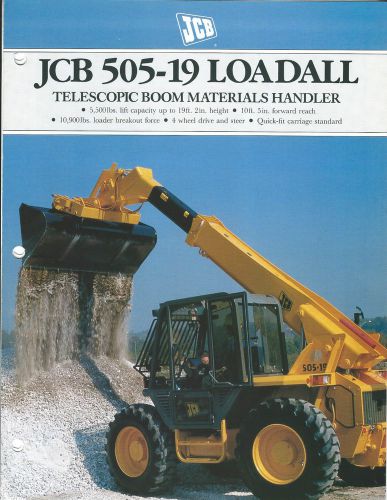 Equipment Brochure - JCB - 505-19 Loadall - Material Handler - c1990 (E3118)