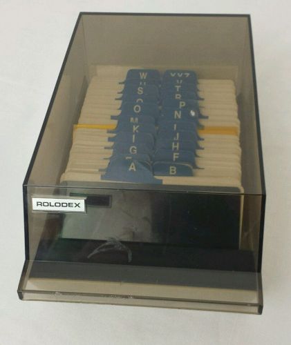Rolodex Card File VIP 24C Blank Cards A-XYZ Alphabet Tabs E