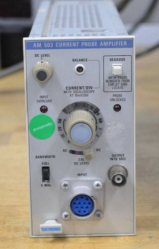 Tektronix AM503 Current Probe Amplifier Plugin, Tested GOOD
