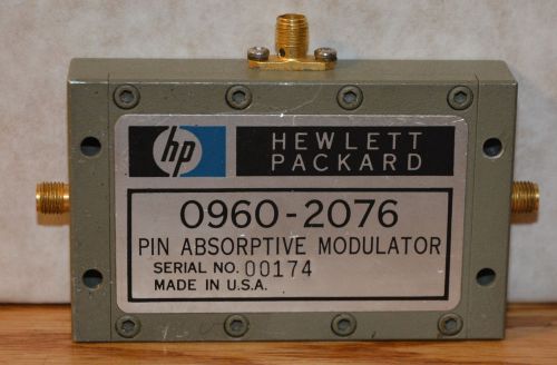 Hewlett Packard Model 0960-2076 PIN Absorptive Modulator HP with SMA Females