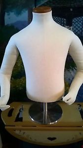 Toddler Child Half Form Cloth Mannequin Clothes Store Display Sewing w/ Stand