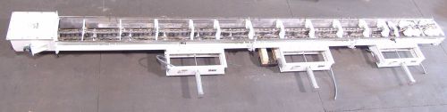 drag conveyor side wall return sidney machine 26&#039; x 14&#034; 3 hp