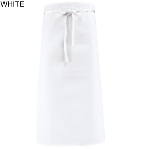 Chef Designs 2134WH Adult&#039;s Bar Apron White One Size- 2134WH-32-29