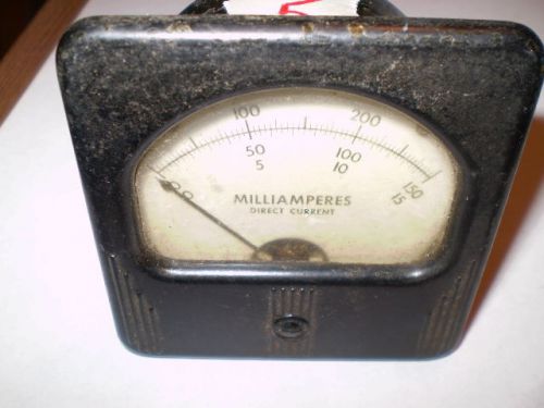 Direct Current Milliamperes Panel Meter Gauge by O.B McClintock
