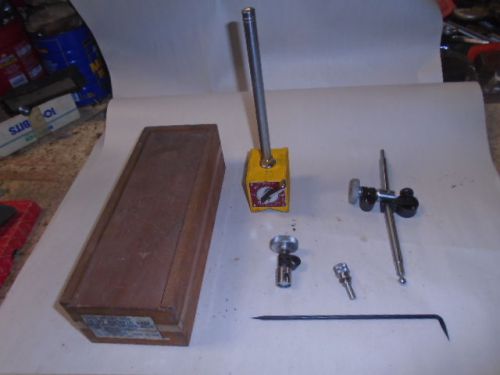 MACHINIST TOOL LATHE MILL Machinist Enco Magnetic Indicator Stand # 34 in Case