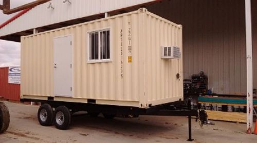20&#039; Portable Office - Modified Container Office with Trailer