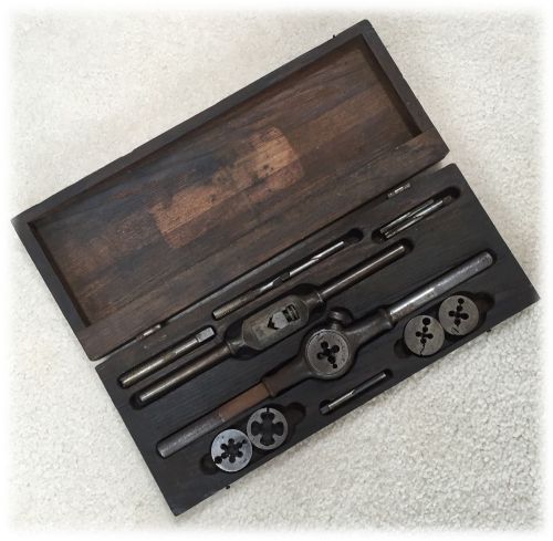 Antique lakeside tap and die set in original box 12 pcs russell craftsman for sale