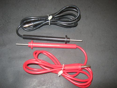 2-Micronta Analog Multitesters 278-704 (1-Red/1-Black) 42&#034; Long End to End Used