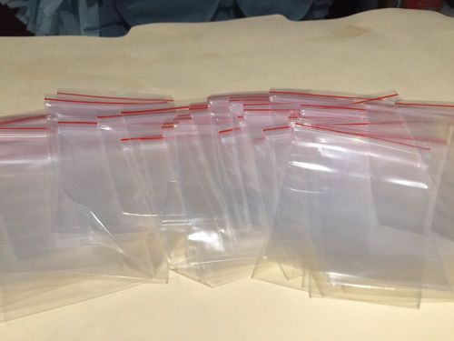 50 Pieces~ Resealable Plastic Seal Zip Lock Bags Clear  2&#034; x 3&#034; ~Jewelry Storage