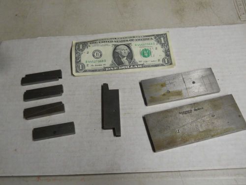 Starrett  #154-b,c,e,f   misc. adjustable parallels    7 pieces used for sale
