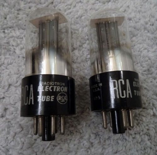 Pair of RCA 6AG5 35Z5GT Vintage Tubes Tested WORKING USA ELECTRON RADIOTRON