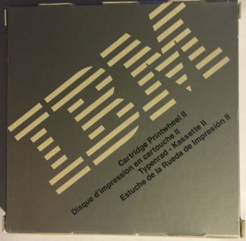 IBM Cartridge Printwheel II Boldface Reorder No. 1353504 - Brand New - FREE SHIP