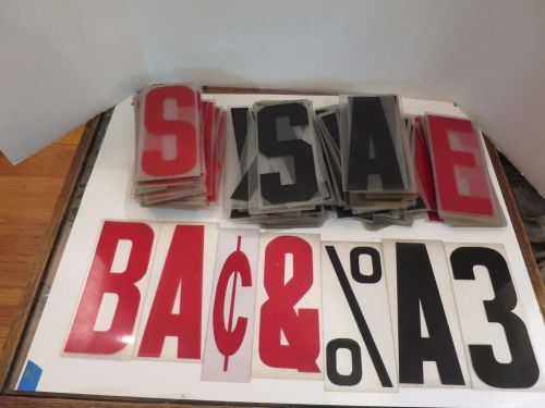 Plastic Sign Letters Numbers Vintage Lot of 286 8 inches