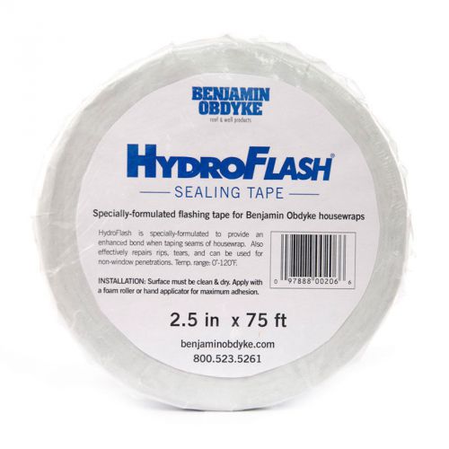 Benjamin obdyke hydroflash 2.5 in. sealing tape housewrap seam for sale