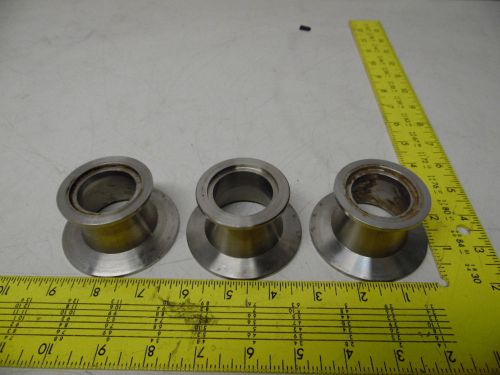 3 Piece Lot NW/KF40 NW/KF50 High Vacuum Conical Reducers