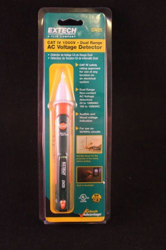 New extech dv25 ac voltage 2 range detector &amp; flashlight 24 to 1000 vac for sale