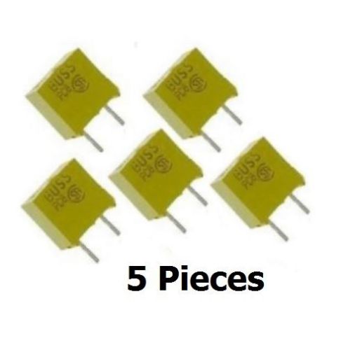5 Pcs  BUSSMANN FUSE Fast Acting PCE 5 Amp 125V Radial Lead - Free Ship from USA