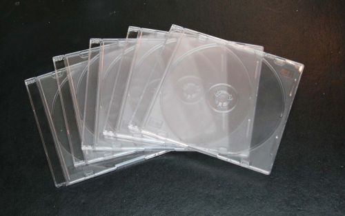 Clear Jewel CD DVD Cases Set of 5