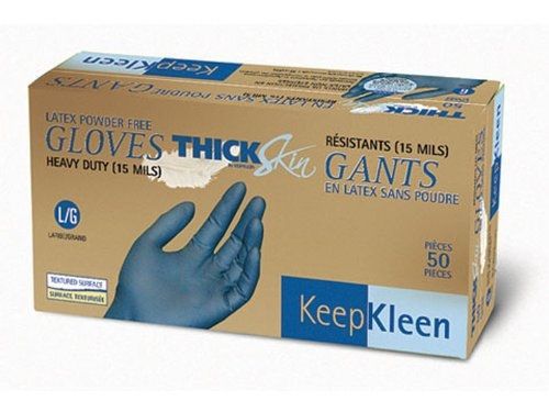 Superior Glove Works Superior RD15LPF ThickSkin Latex Glove, Work, Disposable,