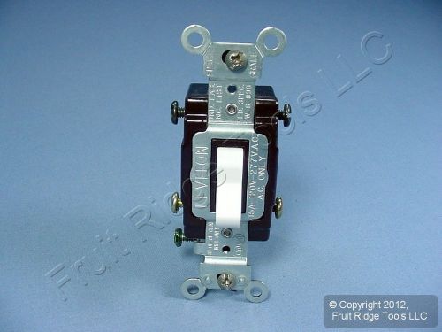Leviton White COMMERCIAL 4-Way Toggle Wall Light Switch 15A 5504-2WS