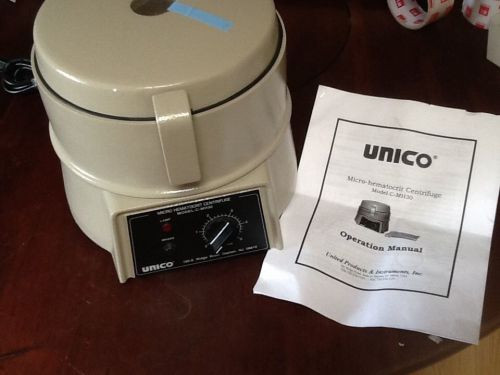 UNITED PRODUCTS UNICO MICRO HEMATOCRIT HT CENTRIFUGE MODEL C-MH30 0510191