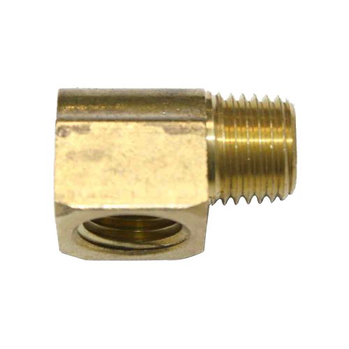 Brass street pipe elbow fitting 1/4&#034; npt 90 degree male female air water fst44e for sale