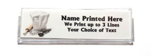 Bakers hat custom name tag badge id pin magnet for baker bakery pastry chef for sale