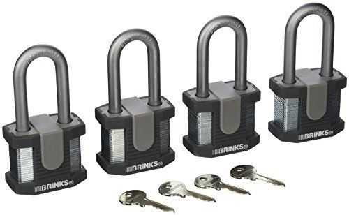 Brinks brinks home security commercial 50mm solid steel lock with 2&#034; boron for sale