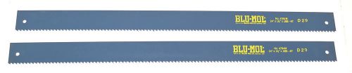 2 nos millers falls 24&#034; x 1-3/4&#034; x.088&#034; 4t blu-mol hs power hacksaw blade #4784m for sale