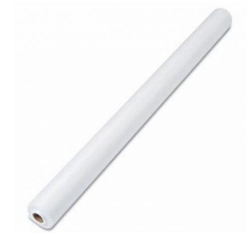 Tablemate Linen-Soft Non-Woven Polyester Banquet Roll Cut-To-Fit 40&#034; x 50&#039; White