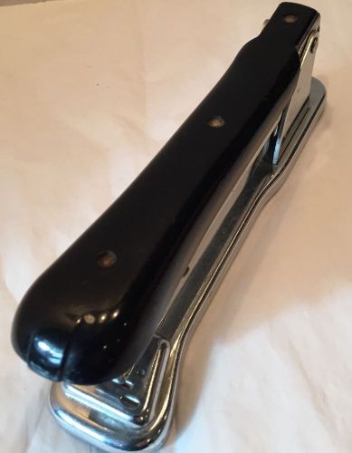 Vtg Black Top Ace Liner Desk Stapler #502 Made In Chicago Ill,USA PAT #s