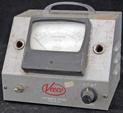 VINTAGE Veeco Vacuum Electronic Engineering DG-2A Portable Discharge Gauge/Meter