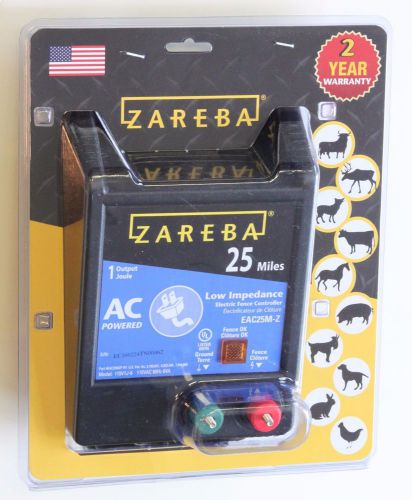 NEW  Zareba EAC25M-Z AC-Powered 25-Mile-Range Fence Controller
