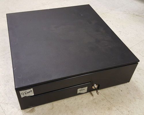 Apg cash drawer, t400-5-bl1616 with key and till pk-15vta-bx, 5 bill x 5 coin for sale